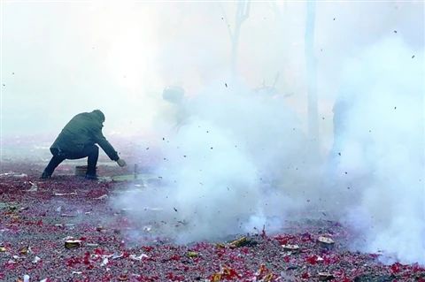 謠言！鞭炮里面有硫磺，硫磺噴射出來就是消毒